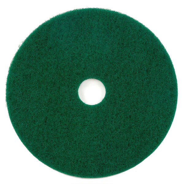 Global Industrial 18in Scrubbing Pad, Green, 5PK 641290GN - main